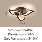 Remoteled Ceiling Chandelier: Modern Art Deco Lighting Fixtures for Living, Dining, Bedroom