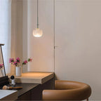 Glass Flying Saucer Chandelier - LED Hardware Pendant Lighting for Living Room