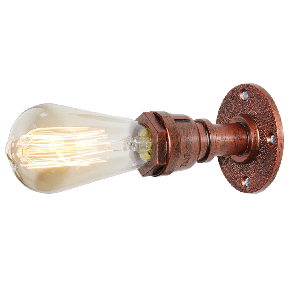 Vintage Industrial Water Pipe Wall Light Sconces for Home Decor