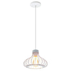 Iron Cage Pendant Lights for Modern Vintage Loft, Retro Home Decor Kitchen Bar LED