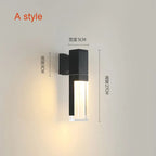 Outdoor LED Wall Lamp Gold Black Sconce IP65 Waterproof Garden Lighting