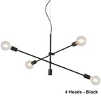 Nordic Pendant Light Pole Art Decor Hanging Lamp E27 LED Living Room Fixture