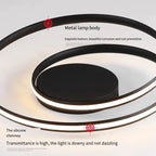 Minimalist LED Chandeliers Ceiling Lamp for Living Room Bedroom Study - Modern Surface Mounted Lighting