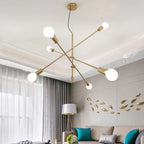 Nordic Pendant Light Pole Art Decor Hanging Lamp E27 LED Living Room Fixture