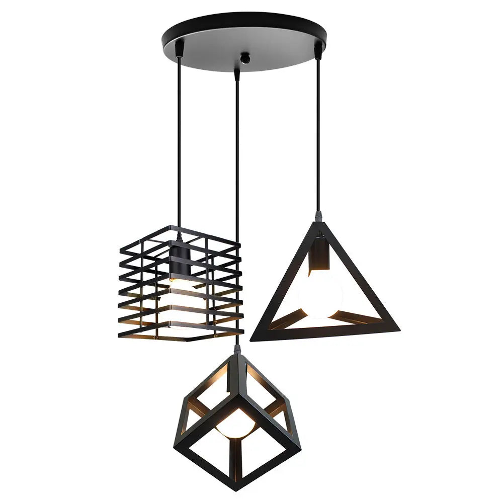 Vintage Industrial Pendant Light LED Ceiling Chandelier for Home Kitchen