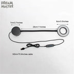 Dimmable LED Wall Lamp for Bedside Reading, USB Powered, Gooseneck Bedroom Light