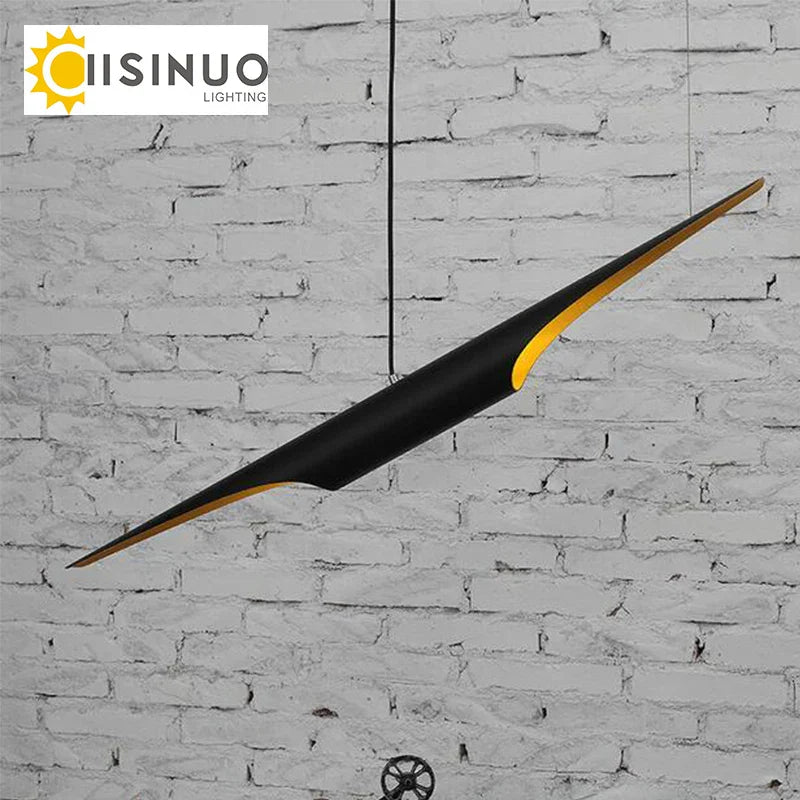 Aluminum Tube Chandelier with LED Bulb - Creative Restaurant & Bar Lighting