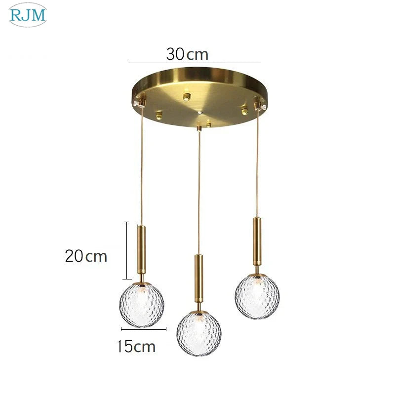 Glass Ball LED Pendant Light: Nordic Modern, Single Head, Creative Design