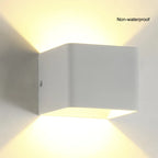 Modern Cube Adjustable 6W LED Wall Lamp Outdoor Waterproof Aluminum Garden Light Sconce