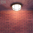 Vintage Bronze Kitchen Ceiling Lamp with E27 Socket Explosion-Proof Industrial Lighting