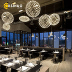 LED Spark Ball Chandelier Fireworks Pendant Light - Modern Luxury Stainless Steel