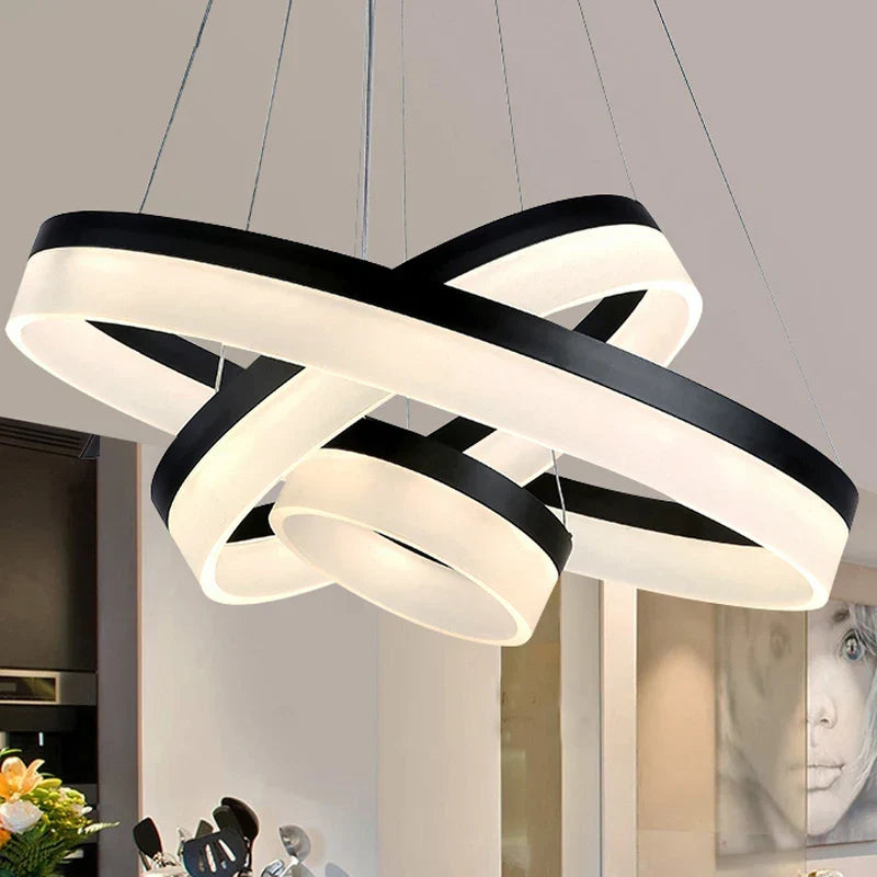 LED Ring Pendant Light Fixture for Living Room Dining Room Lighting