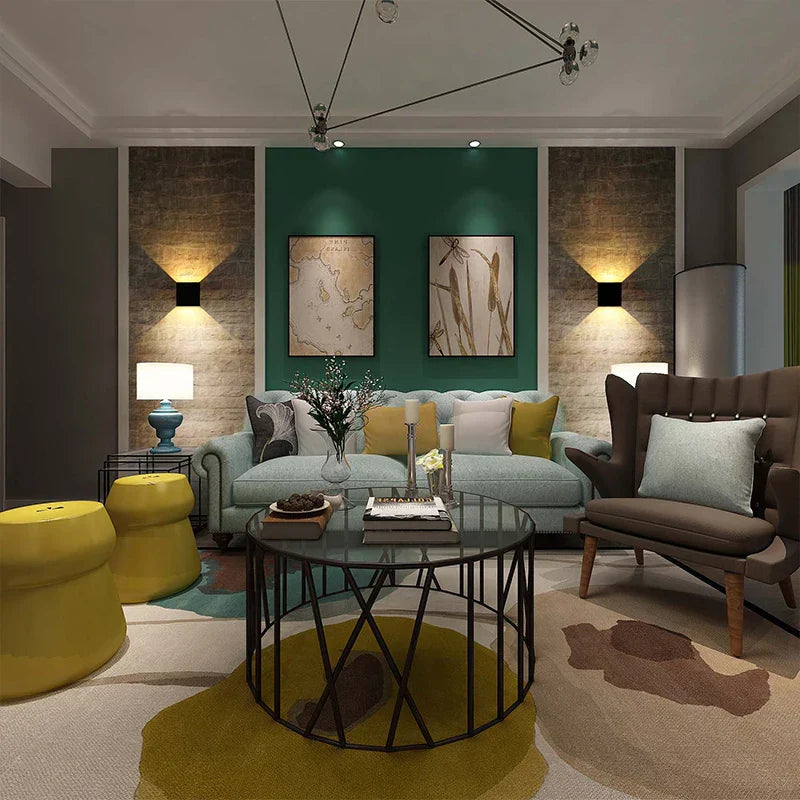 Modern Cube Adjustable 6W LED Wall Lamp Outdoor Waterproof Aluminum Garden Light Sconce