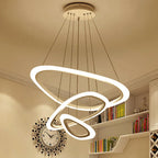 Circle Rings Acrylic LED Pendant Lights for Living Room and Dining Room