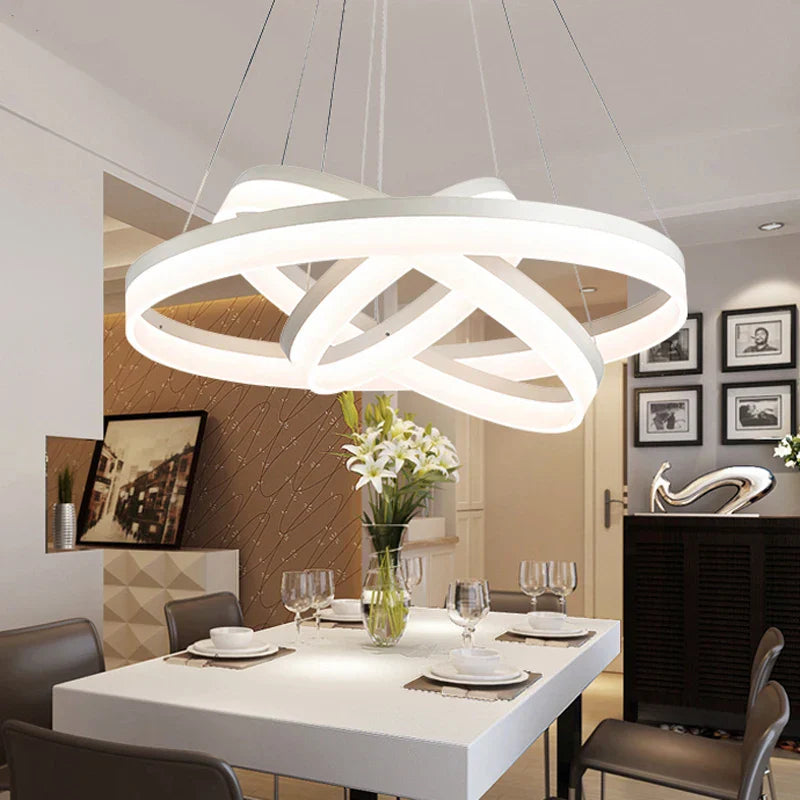 LED Ring Pendant Light Fixture for Living Room Dining Room Lighting