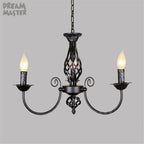 Modern Chandeliers: Elegant Wrought Iron Lighting for Home, Hotel, and Dining Spaces