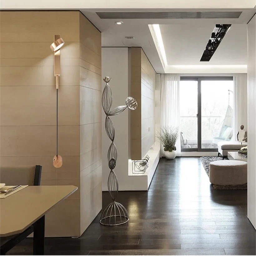 Dimmable T Style Wall Light Sconce for Living Room and Bedroom