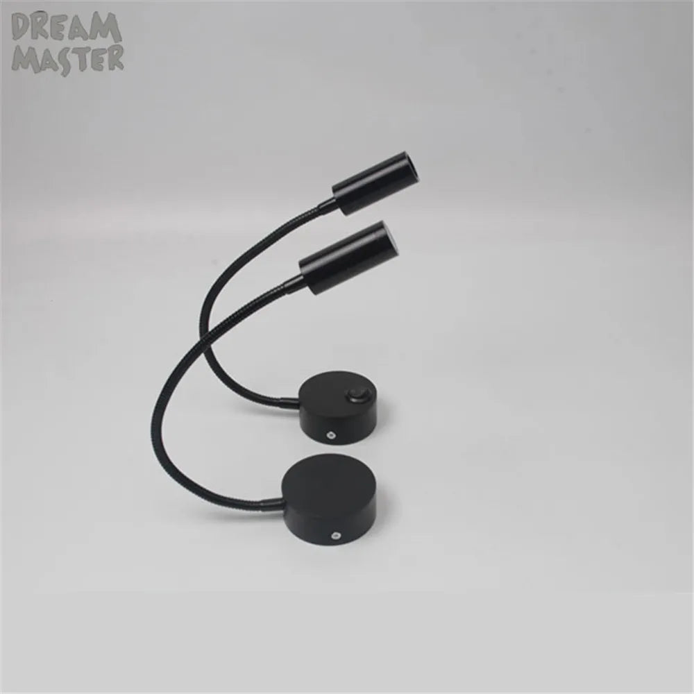 LED Mirror Light Bedside Lamp | Modern Minimalist Wall Lighting in Black