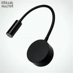 LED Mirror Light Bedside Lamp | Modern Minimalist Wall Lighting in Black