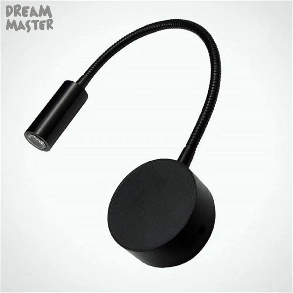 LED Mirror Light Bedside Lamp | Modern Minimalist Wall Lighting in Black