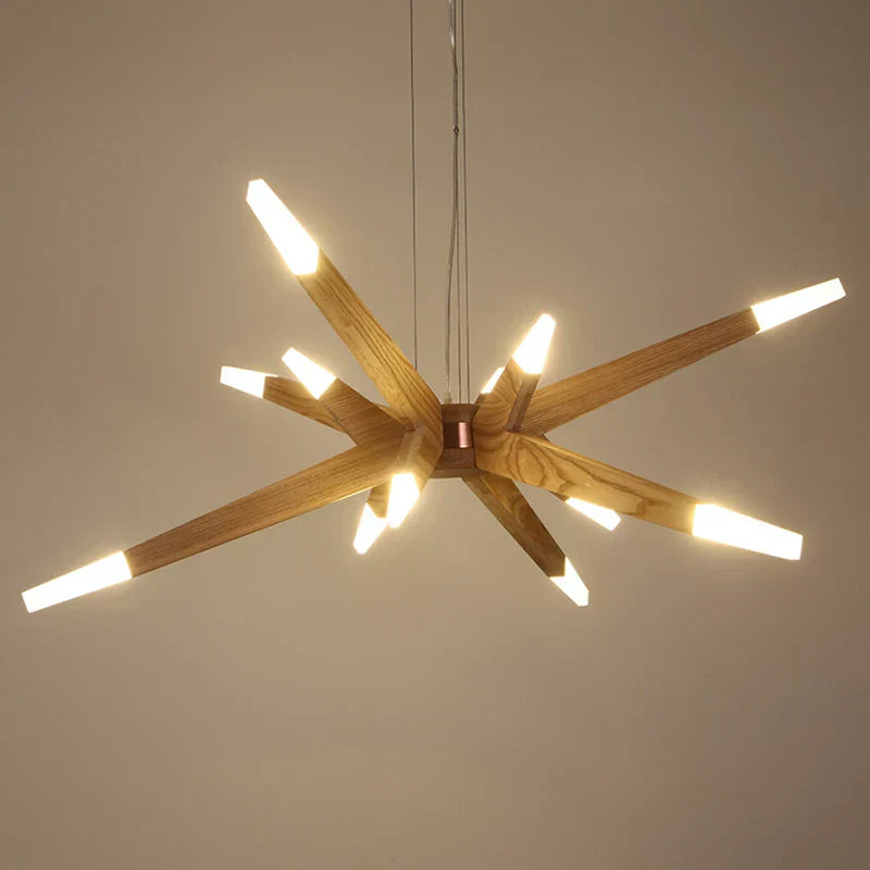 Wooden Pendant Lights: Creative Restaurant Decor for Indoor Lighting