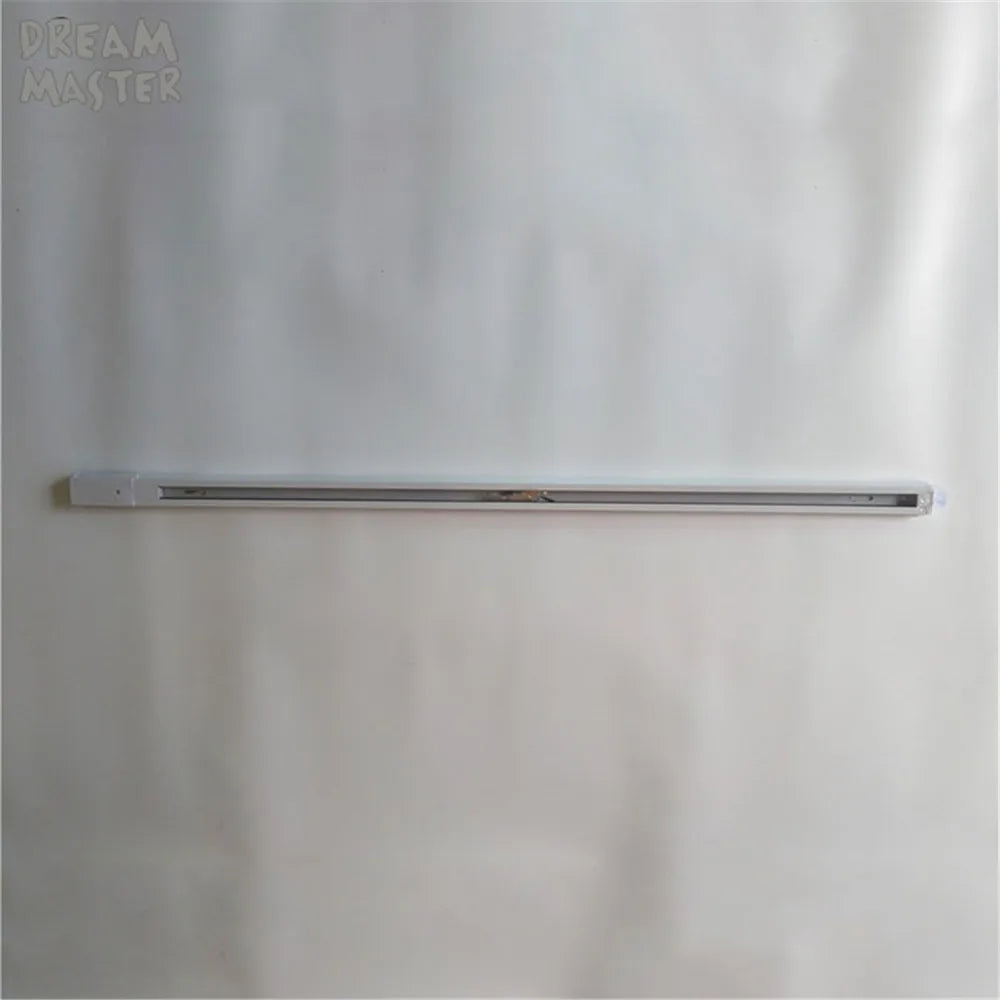 Ceiling Track Rail Connector Set: Black/White, Straight/Cross, 0.5m/1m, 2-Wire