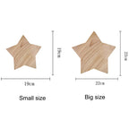 Star Wood Wall Lamp: Modern Solid Decor Lighting for Living Room, Bedroom, Corridor
