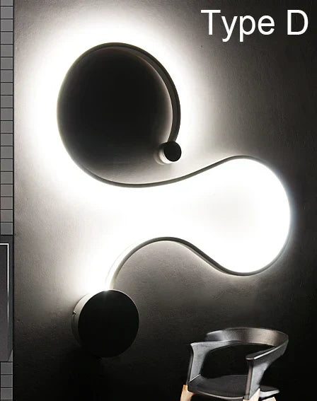 Wave Design LED Chandelier for Dining Room and Living Room Lighting