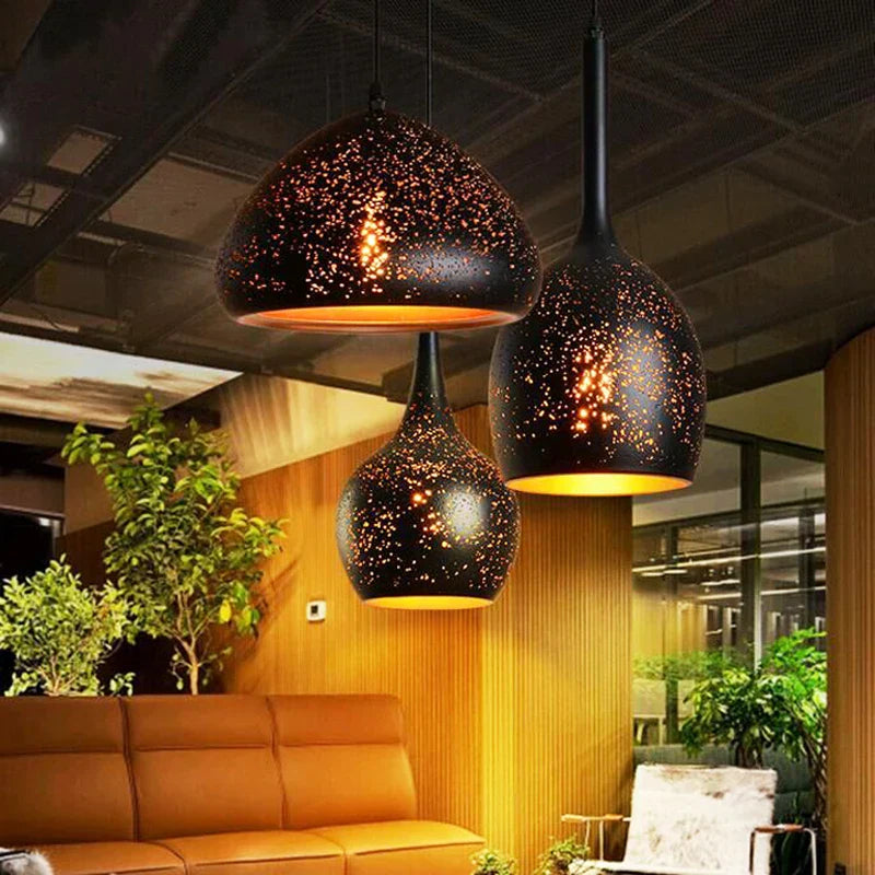Retro Industrial Pendant Light for Café Bar Restaurant - Nordic Loft Design