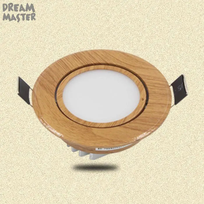 Wood LED Recessed Ceiling Light | Adjustable Modern 5W LED Wood Ceiling Lamp
