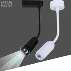 Zoomable Gooseneck Track Light for Gallery and Shop Ceiling Lighting