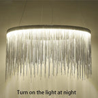 Modern Villa Art Chain Chandelier for Bedroom, Living Room, Restaurant