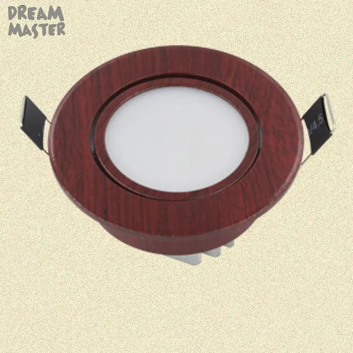 Wood LED Recessed Ceiling Light | Adjustable Modern 5W LED Wood Ceiling Lamp