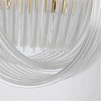 Art Glass Tube Pendant Chandelier Dining Room Hanging Lamp