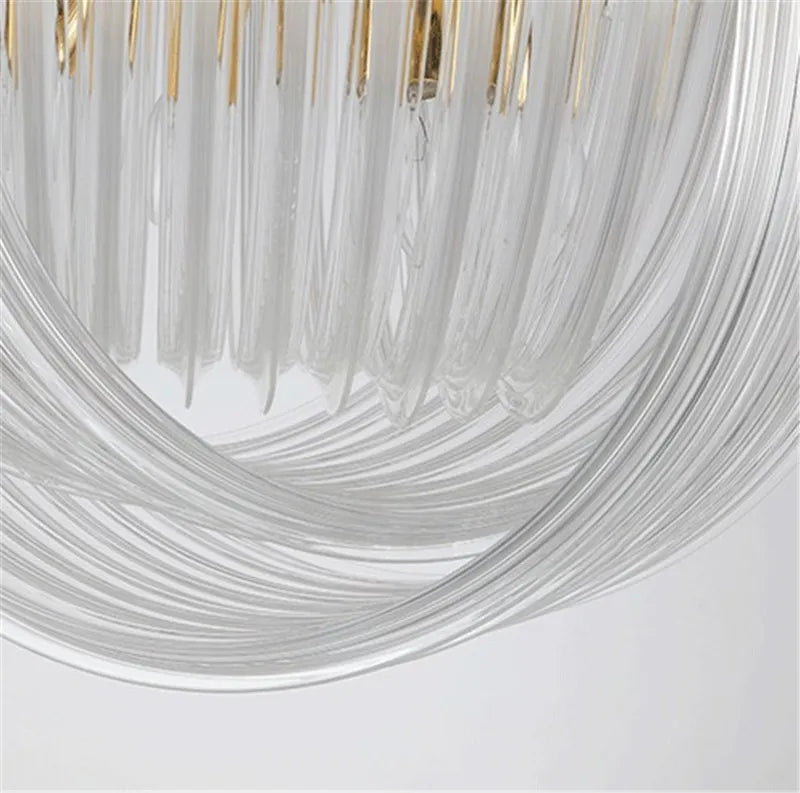 Art Glass Tube Pendant Chandelier Dining Room Hanging Lamp