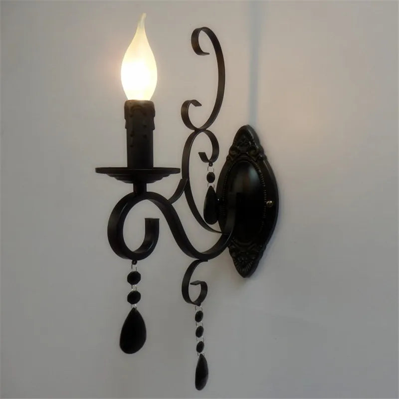 Crystal Deco Loft Wall Lamp for Bedroom Restaurant Aisle Cafe Sconce