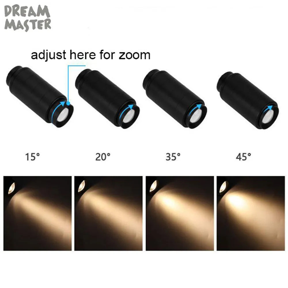 Zoomable Gooseneck Track Light for Gallery and Shop Ceiling Lighting