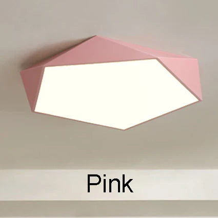 Geometric Dimmable LED Ceiling Lamps for Living Room Aisle Balcony Lighting
