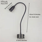 LED Wall Lamp 3W Adjustable Reading Light Bedside Mirror Long Gooseneck