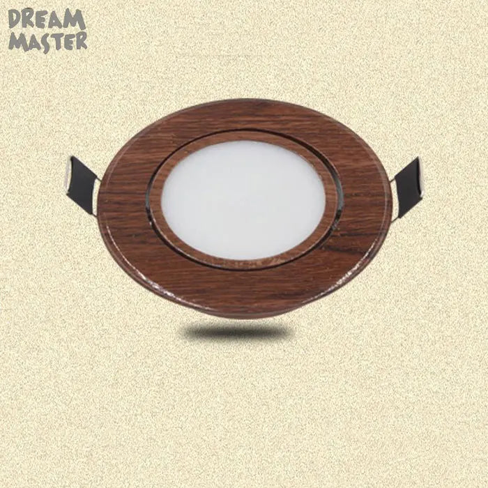 Wood LED Recessed Ceiling Light | Adjustable Modern 5W LED Wood Ceiling Lamp