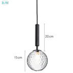 Glass Ball LED Pendant Light: Nordic Modern, Single Head, Creative Design