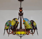 Glass Parrot Pendant Chandelier for Bar Club Living Room Bedroom