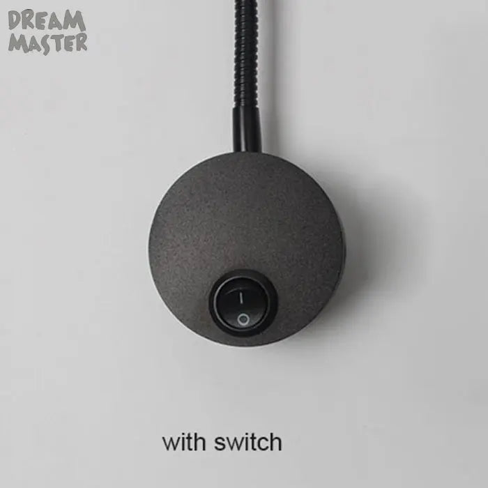 LED Mirror Light Bedside Lamp | Modern Minimalist Wall Lighting in Black