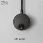 LED Mirror Light Bedside Lamp | Modern Minimalist Wall Lighting in Black