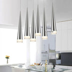 Conical Pendant Light: Modern Aluminum Industrial Lighting for Home, Living Room, Cafe.