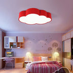 LED Cloud Kids Room Ceiling Light - Yellow Blue Red White Fixtures