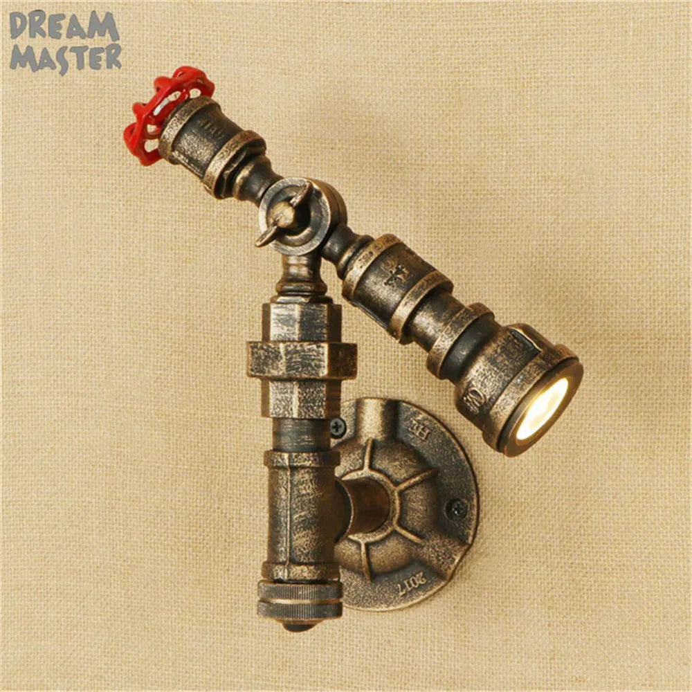 Nordic LED Wall Lamp Adjustable Bathroom Mirror Bedside Retro Sconce