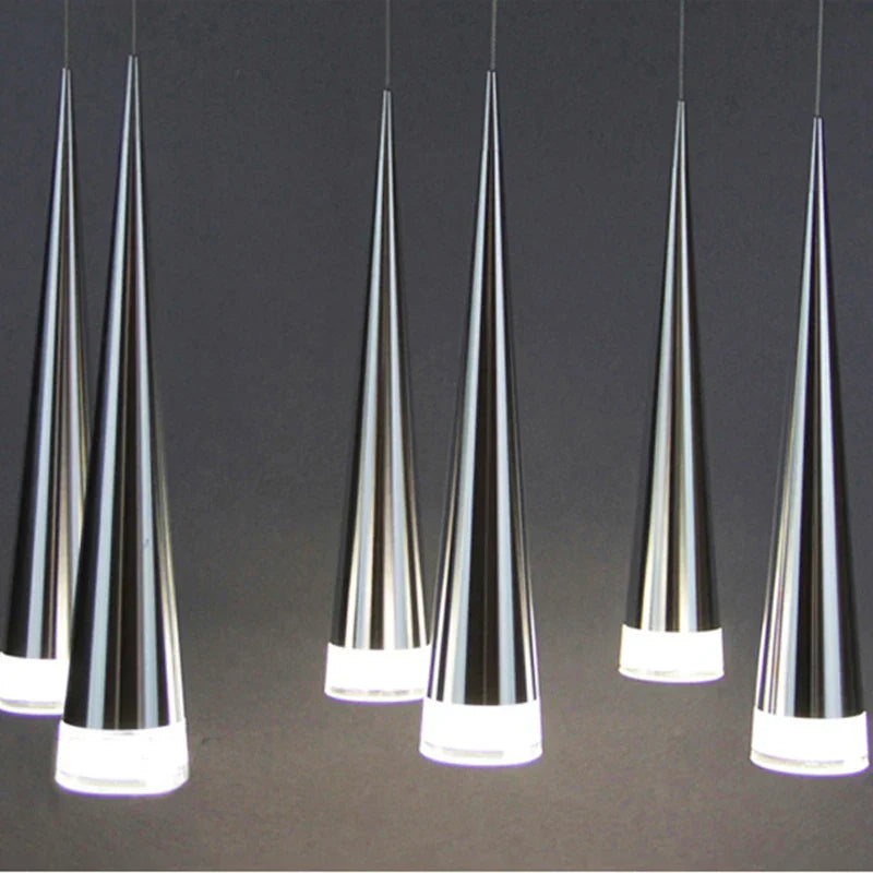 Conical Pendant Light: Modern Aluminum Industrial Lighting for Home, Living Room, Cafe.