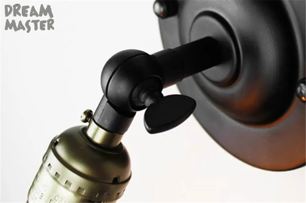 Vintage Industrial Wall Sconce Light with On/Off Switch for Coffee Bar