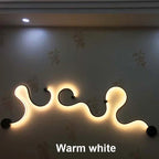 Wave Design LED Chandelier for Dining Room and Living Room Lighting